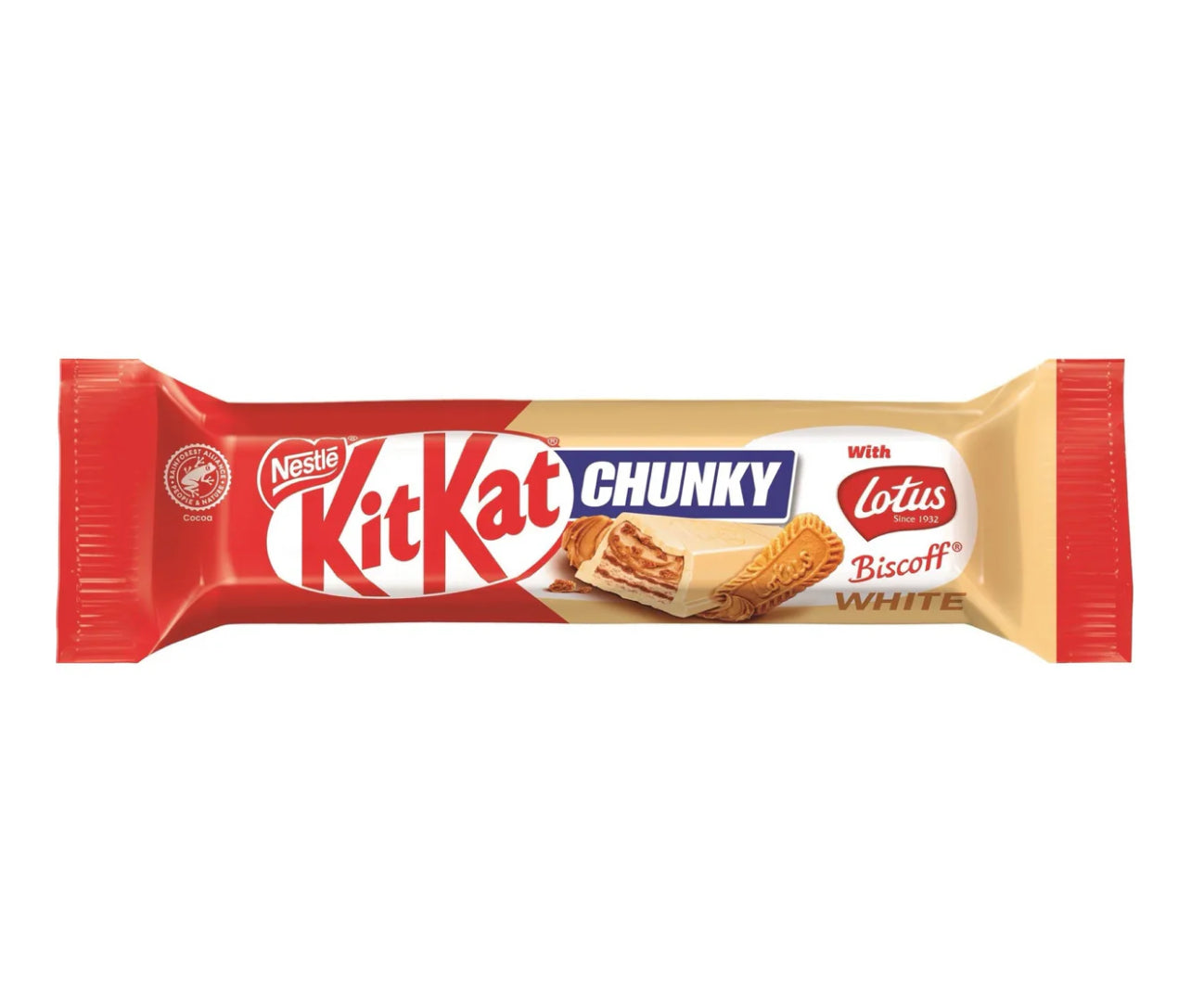 KitKat Chunky White Biscoff – 42g (1.48 oz) Bar