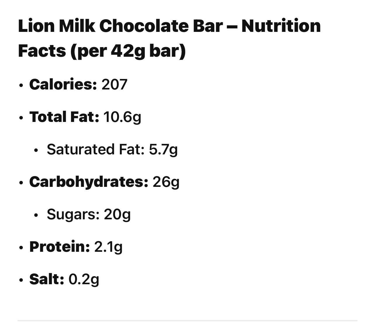 Nestlé Lion Milk Chocolate Bar – 42g (3-Pack)