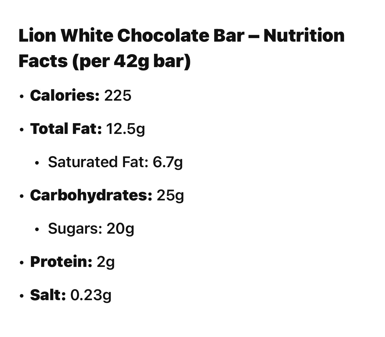 Nestlé Lion White Chocolate Bar – 42g (3-Pack)