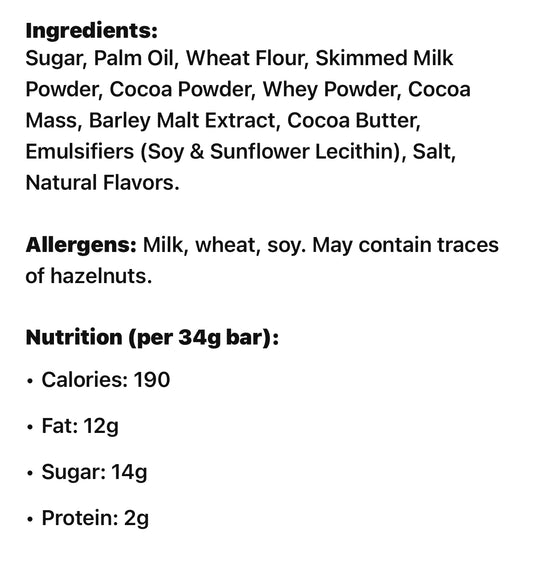 Kinder Crispy Chocolate Bars – 34g (3-Pack)