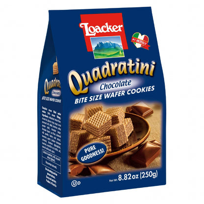 Loacker Quadratini Chocolate Wafers – 250g (8.82oz)