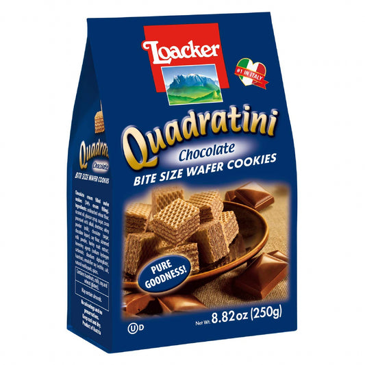 Loacker Quadratini Chocolate Wafers – 250g (8.82oz)