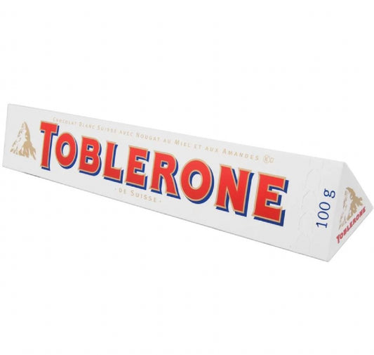 Toblerone White Chocolate Bars – 2-Pack (100g Each) (3.5oz)